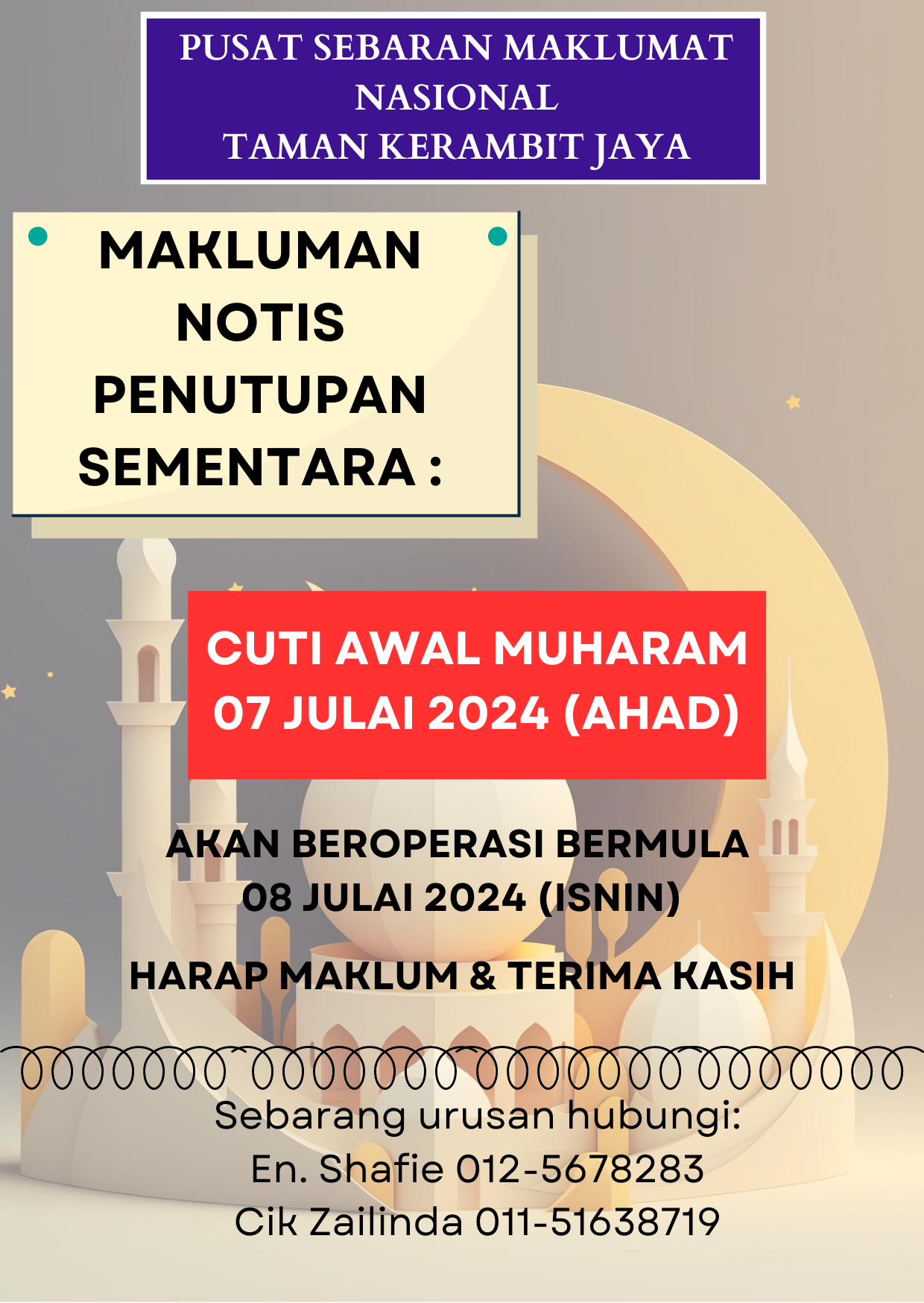 CUTI AWAL MUHARAM